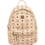 MCM Monogram Visetos Stark Studded Small Backpack