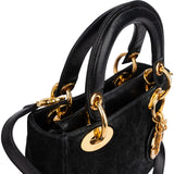 Christian Dior Suede Mini Lady Dior Handbag