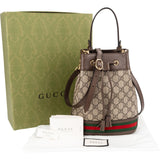 Gucci Monogram GG Supreme Ophidia Bucket Crossbody Bag