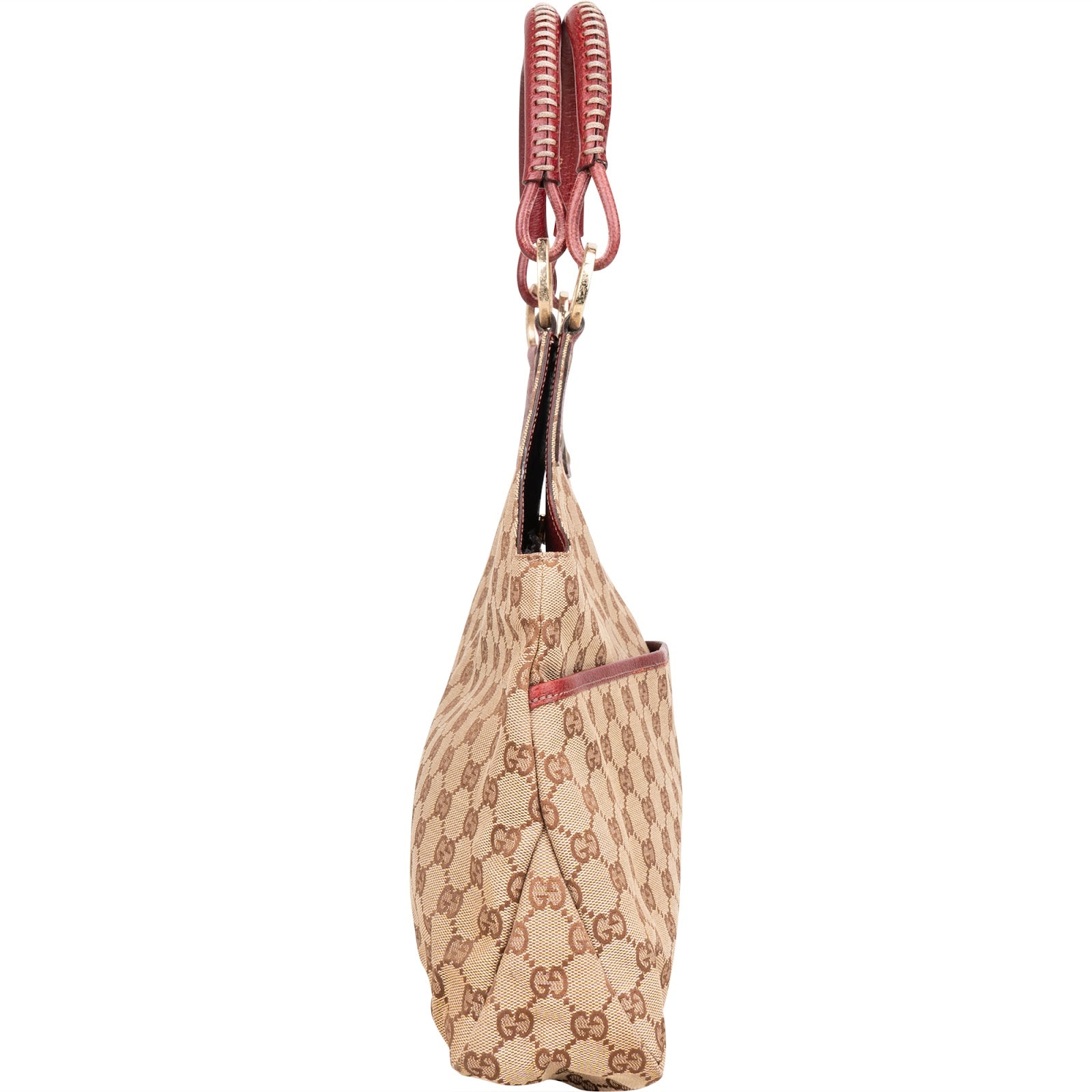 Gucci Monogram GG Hobo Handbag - vintageandkickz