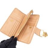 Miu Miu Beige Matelassé Leather Coffer City Wallet