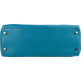 Hermès Bleu Izmir Clemence Leather Kelly 32 Handbag