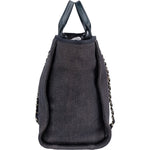 Chanel Denim Deauville Tote Shoulder Bag - vintageandkickz