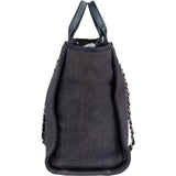 Chanel Denim Deauville Tote Shoulder Bag - vintageandkickz