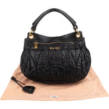 Miu Miu Matelassé Nappa Leather Coffer Hobo Handbag