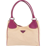 Prada Leather Semitracolla Triangle Shoulder Bag