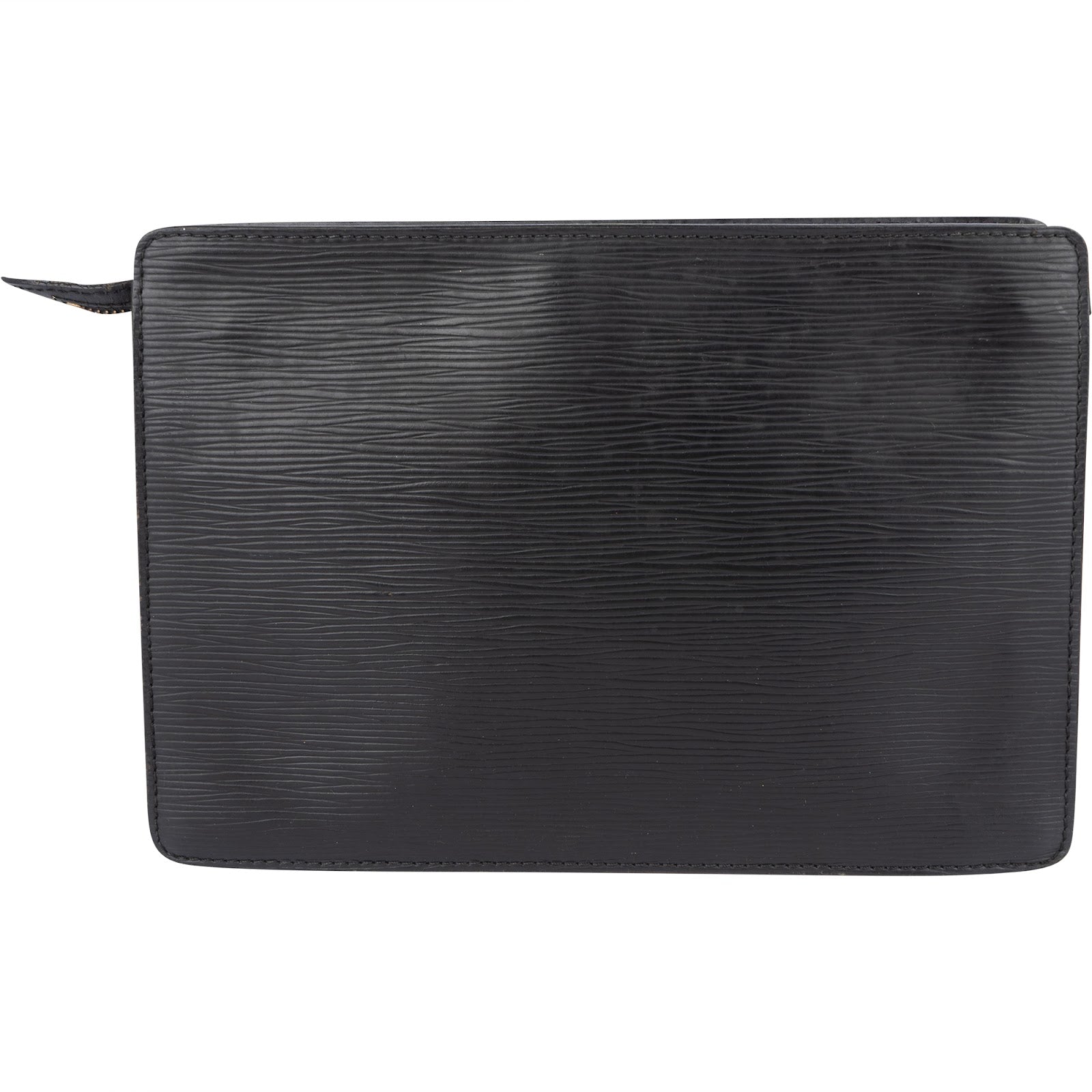 Louis Vuitton Noir Epi Leather Pochette Homme Clutch - vintageandkickz