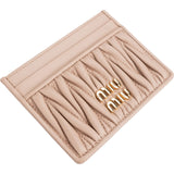 Miu Miu Nappa Leather Matelassé Card Holder