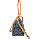 Coach Monogram Signature Denim Jual Teri Shoulder Crossbody Bag