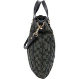 Gucci Green Monogram GG Canvas Hobo Handbag