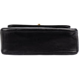 Chanel Quilted Lambskin 24K Gold Mini Square Single Flap Crossbody Bag
