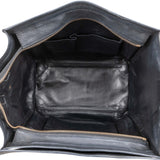 Céline Denim & Leather Luggage Tote Handbag