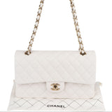 Chanel Quilted Caviar Leather Medium Double Flap Shoulder Bag
