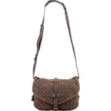 Louis Vuitton Monogram Mini Lin Canvas Saumur 30 Crossbody Bag