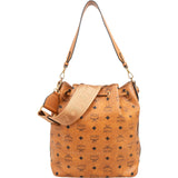 MCM Monogram Visetos Canvas Aren Bucket Drawstring Crossbody Bag