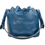 Louis Vuitton Bleu Epi Leather NM Sac Noé Petit Shoulder Bag - vintageandkickz