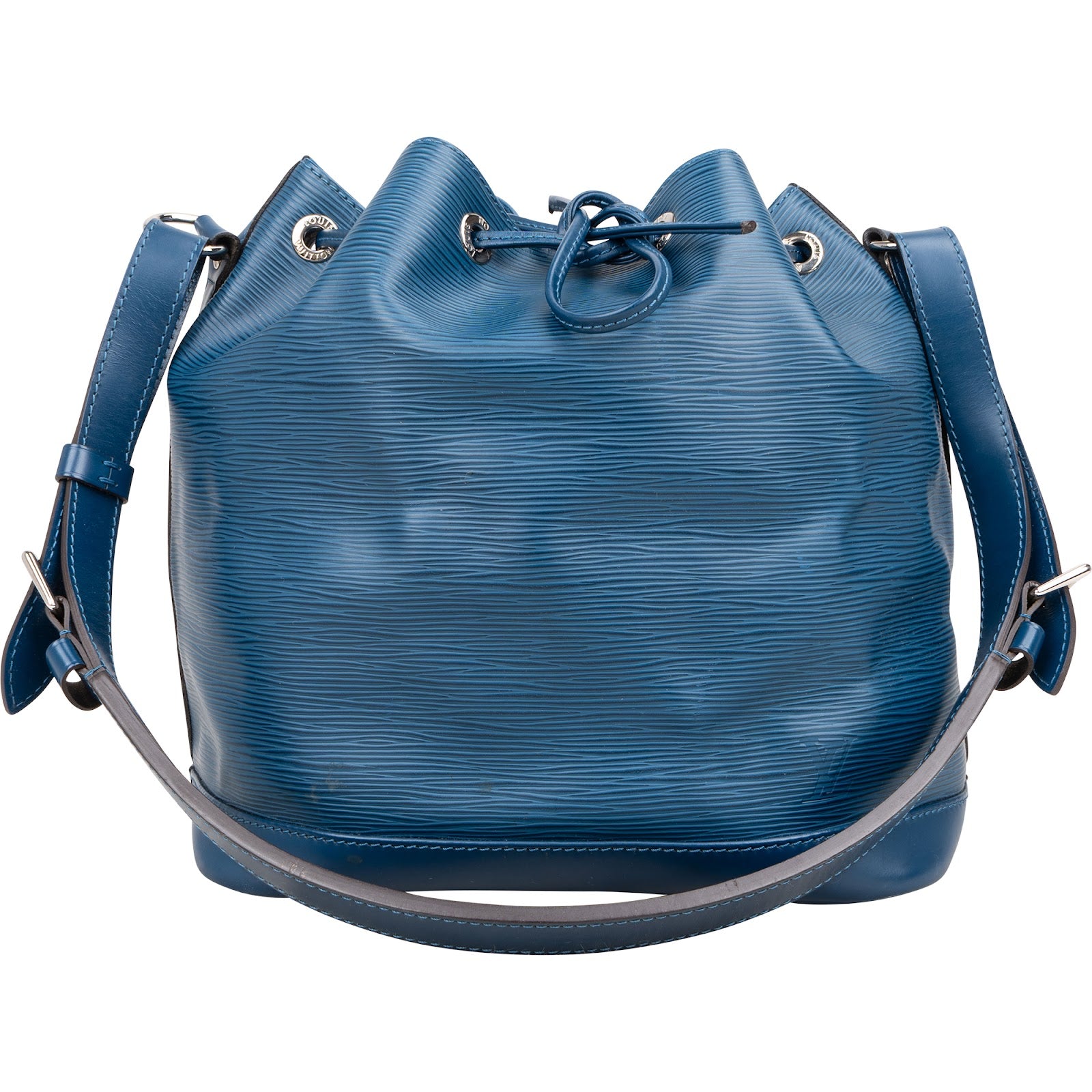 Louis Vuitton Bleu Epi Leather NM Sac Noé Petit Shoulder Bag - vintageandkickz