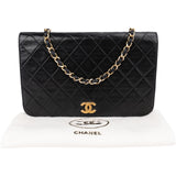 Chanel Quilted Lambskin CC Single Flap Shoulder Bag