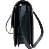 Celine Dark Green Boxcalf Classic Box Medium Crossbody Bag