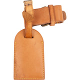 [🔄️B21 / F26] Louis Vuitton Vachetta Leather Luggage Tag - vintageandkickz