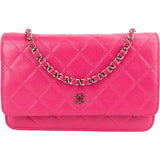 Chanel Quilted Caviar Leather Wallet on Chain Crossbody Bag