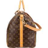 Louis Vuitton Monogram Canvas Keepall 55 Bandoulière Travel Bag
