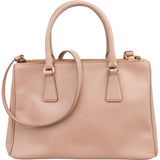 Prada Pink Saffiano Leather Galleria Handbag