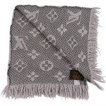 [🔄️B06 / F33] Louis Vuitton Wool Monogram Teddy Schal Scarf - vintageandkickz
