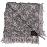 [🔄️B06 / F33] Louis Vuitton Wool Monogram Teddy Schal Scarf - vintageandkickz