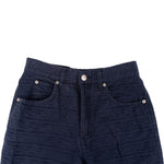 [🔄️B33 / F72] Fendi Navy Leather Jeans Trousers - vintageandkickz