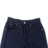 [🔄️B33 / F72] Fendi Navy Leather Jeans Trousers - vintageandkickz