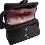 Chanel Quilted Lambskin 24K Gold Medium Double Flap Crossbody Bag