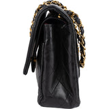Chanel Quilted Lambskin 24K Gold Medium Double Flap Crossbody Bag