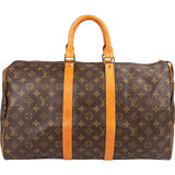 Louis Vuitton Monogram Canvas Keepall 45 Travel Bag