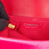 ChanelQuilted  Velvet Medium Boy Single Crossbody Bag