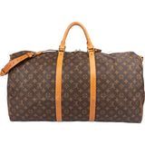 Louis Vuitton Monogram Canvas Keepall 60 Bandoulière Travel Bag
