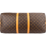 Louis Vuitton Monogram Canvas Keepall 55 Bandoulière Travel Bag