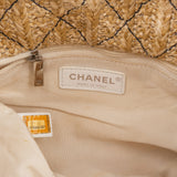 Chanel 31 Transparent PVC Denim Raffia Tote Shopper Shoulder Bag