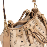 MCM Monogram Visetos Dessau Drawstring Handbag