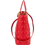 Christian Dior Quilted Leather Lady Dior Handbag - vintageandkickz