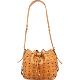 MCM Monogram Visetos Dessau Drawstring Crossbody Bag
