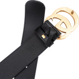Gucci Black Leather GG Marmont Belt (105 / 42)