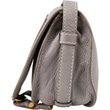 Chloé Grained Leather Marcie Small Saddle Crossbody Bag