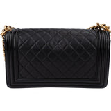 Chanel Quilted Lambskin Medium Boy Single Flap Crossbody Bag