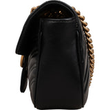 Gucci Chevron Matelassé Leather GG Marmont Small Shoulder Crossbody Bag