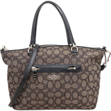 Coach Monogram Signature Canvas Prairie Satchel Handbag