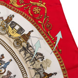 Hermès La Promenade de Longchamps Silk Carre 90 Scarf Tuch