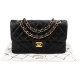 Chanel Quilted Lambskin Small Double Flap Shoulder Bag