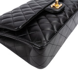 Chanel Quilted Lambskin Gold Medium Double Flap Shoulder Bag