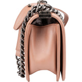 Chanel Quilted Lambskin Medium Boy Single Flap Crossbody Bag